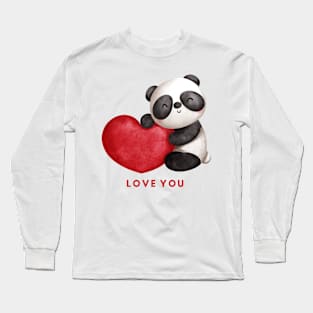 panda i love you Long Sleeve T-Shirt